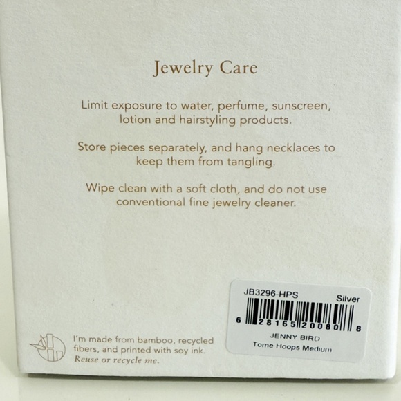 Jenny Bird Nouveaux Puff Earrings - Silver - Picture 9 of 9